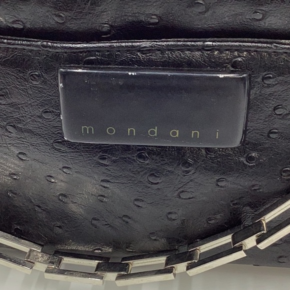 Vintage Black Mondani NewYork Handbag w chain strap - Picture 2 of 7